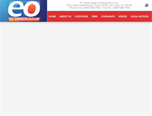 Tablet Screenshot of el-observador.com